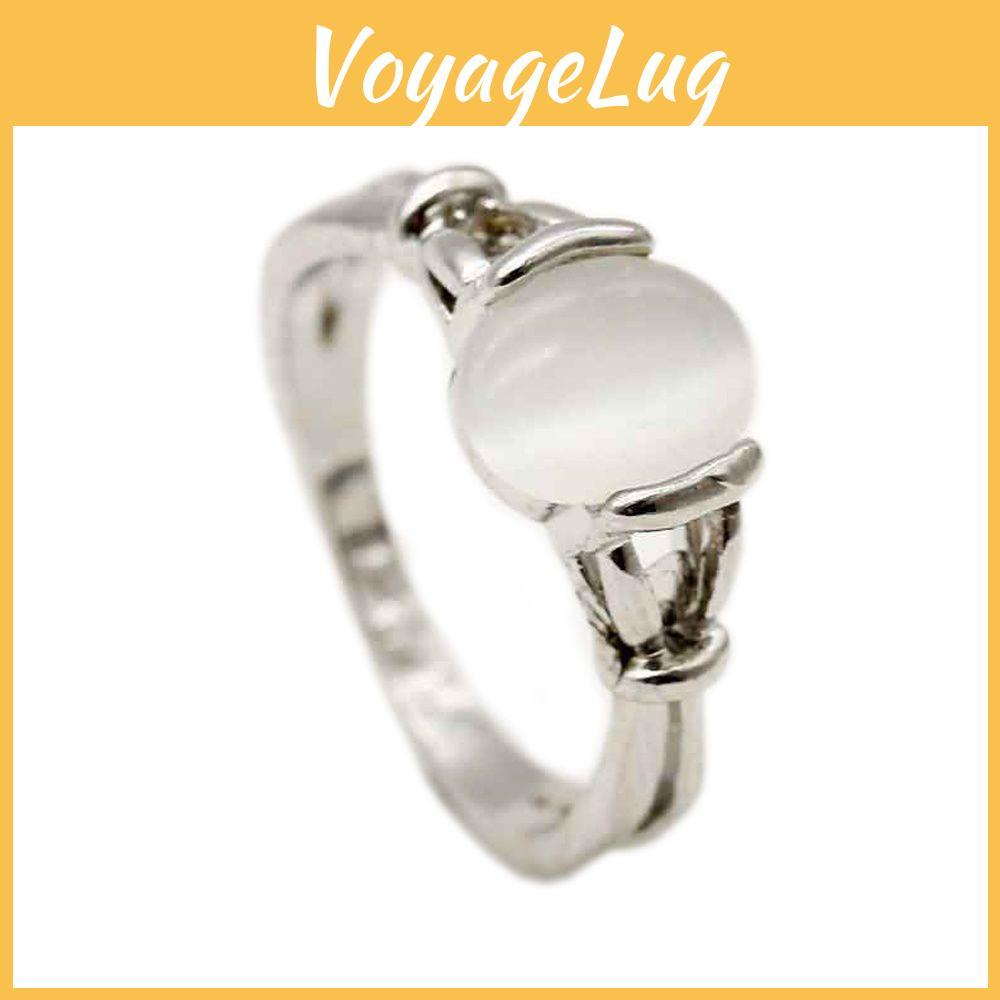 Glamour Steel Gift Engagement Ring With Bright Stone Silver Plated Fashion Jewelry