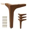 4Pcs Metal Furniture Legs 200kg Load-capacity Rust Resistant Easy To Install Triangle Furniture Feet DIY Replacement Parts