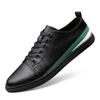 Summer Men'S Shoes Breathable British Casual Shoes Spring Board Shoes Korean Version Of Fashion Driving Leather Shoes Men'S Cowhide White Shoes Tide