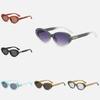 Stylish Small Elliptical Frame Sunglasses Female Sun Shades Protection Sun