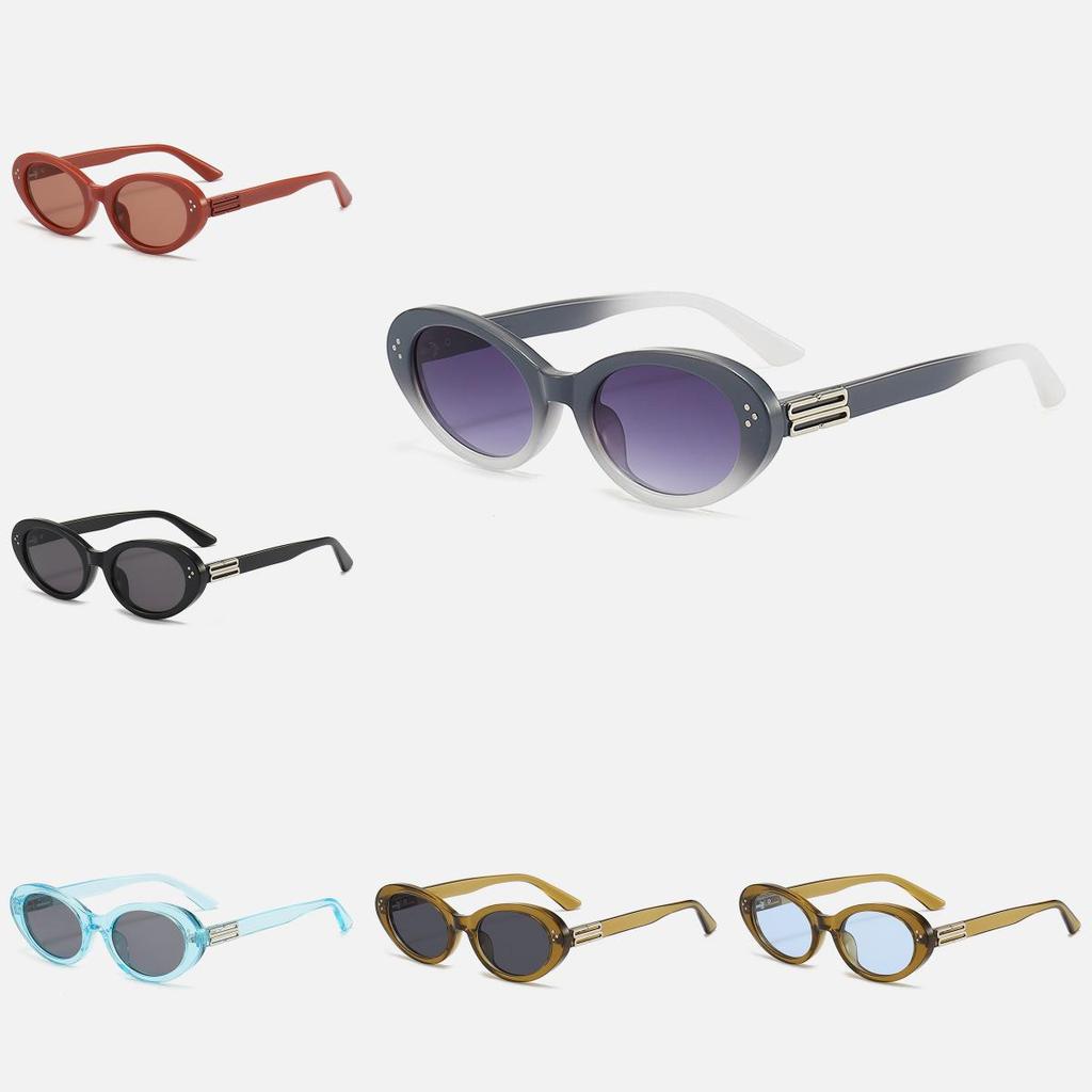 Stylish Small Elliptical Frame Sunglasses Female Sun Shades Protection Sun