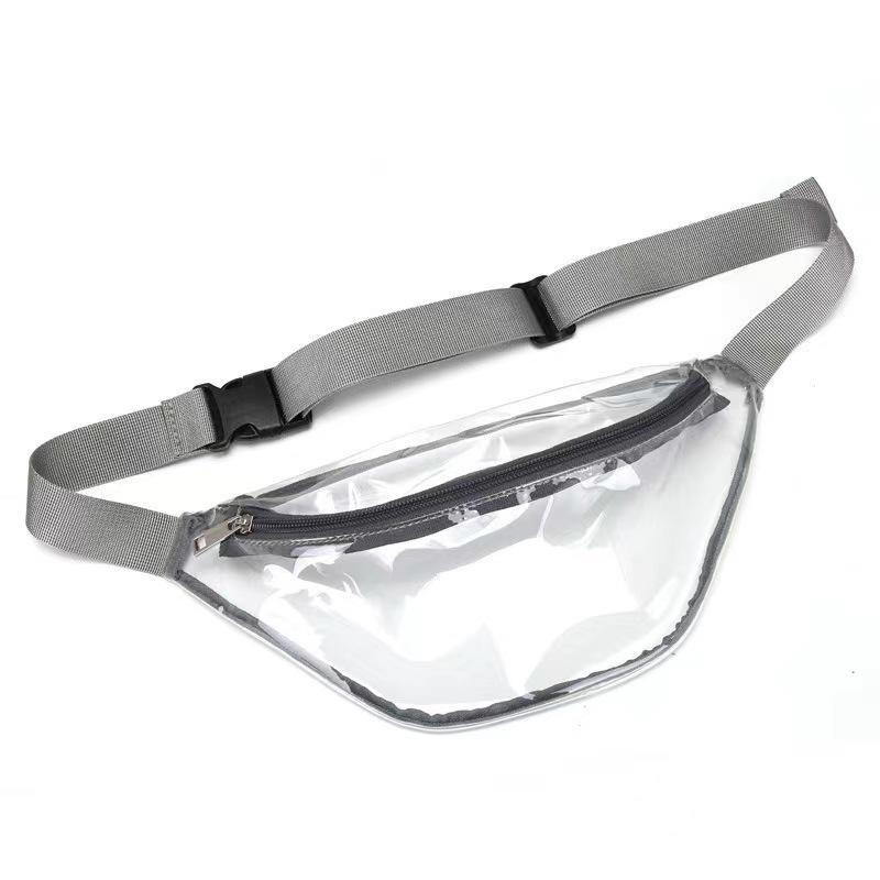 Clear PVC Waist Bag - Unisex Travel, Makeup, Sports & Mountaineering Accessory