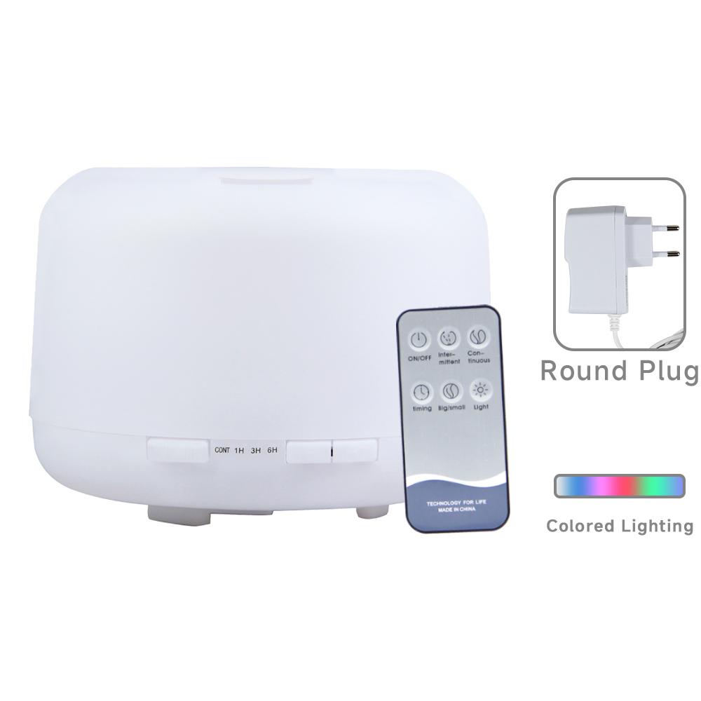 500ML Remote Control Humidifier Aroma Diffuser with Colorful LED Light Ultra Quiet Air Humidifier for Bedroom Home Office Yoga