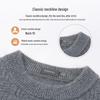 SHANSHAN Men's 100% Cashmere Crew Neck Sweater
