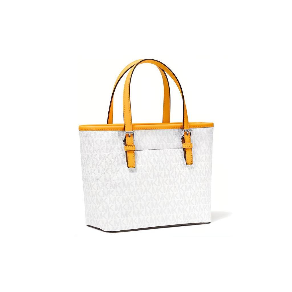 New MICHAEL KORS Jet Set Leather Basket Bag, Tote Bag, Shopping Bag, Handbag, Shoulder Bag, Crossbody Bag Mini Women's 35T9STVT0B-CITRUS-MULTI