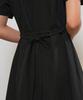 General Idea V-Neck Puff Long Dress [Black] / Wbe2L15510