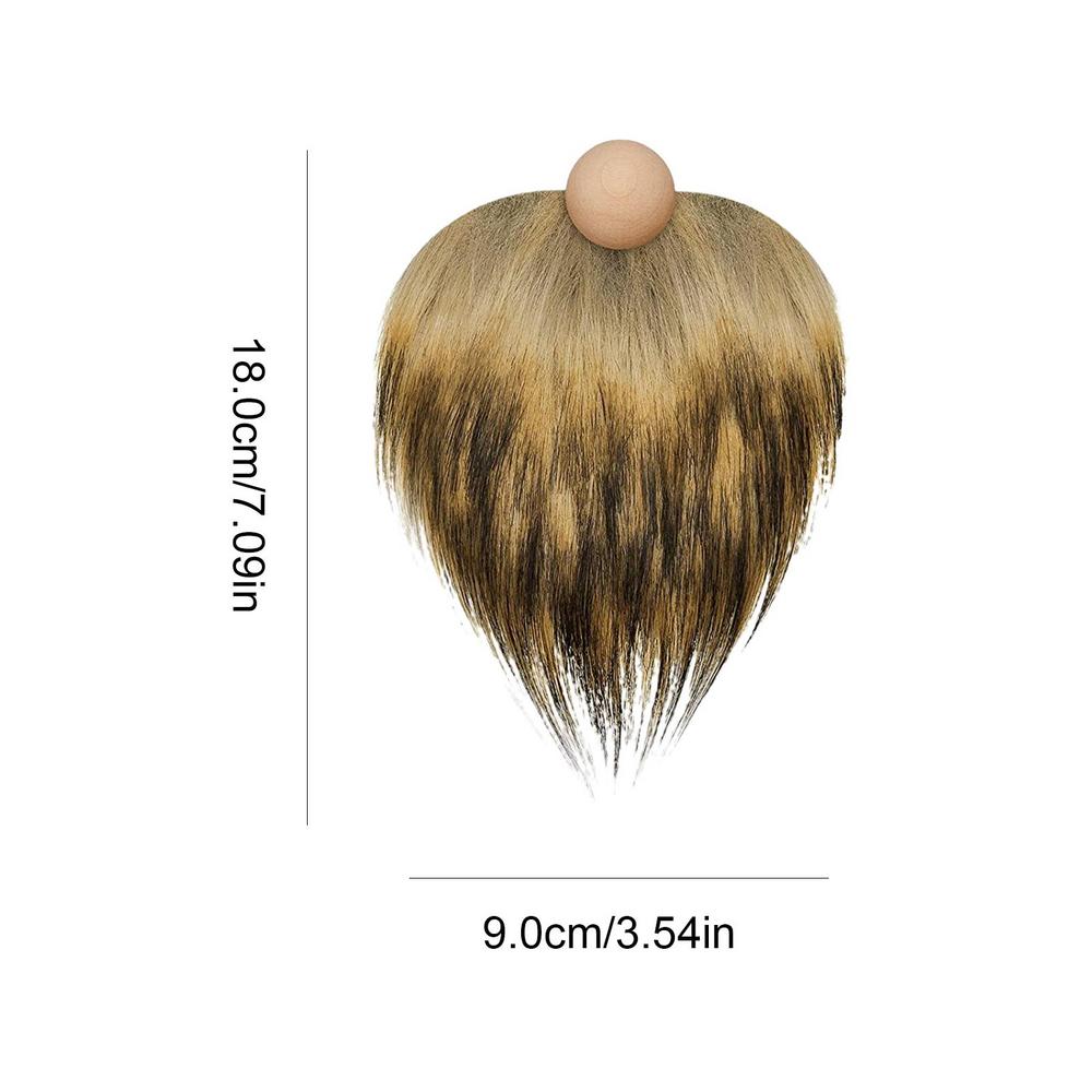 3pcs Dwarf Beard White Faux Fur Gnome Beard DIY Christmas Gnome Materials Handmade Gnome Doll Accessories Beard Craft