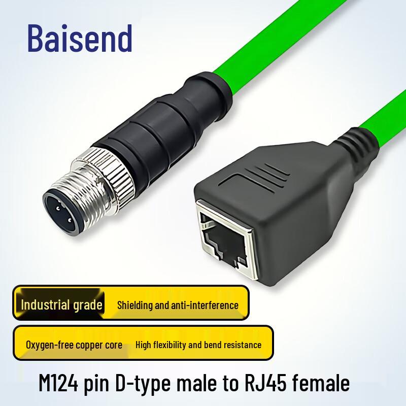 

Bosende M12 to RJ45 Industrial Ethernet Cable 1m