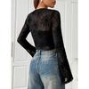 Spring And Autumn New Women'S Versatile Long Sleeve Daily Business Commuter Elegant Comfort Sexy Bottom Shirt Top