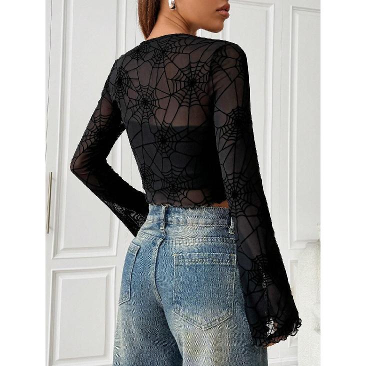 Spring And Autumn New Women'S Versatile Long Sleeve Daily Business Commuter Elegant Comfort Sexy Bottom Shirt Top