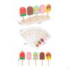 Wooden Ice Lolly Sorting Toy Wood Construction Cream Color Matching Game Lively Engaging Colors