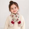 Jacquard Pattern Kids Winter Neckerchief Pompon Baby Girls Scarf Toddlers Warm Scarf  Outdoor Use