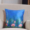 KOKO MAISON INC Indian Lotus Polystain Cushion Cover | Flap Closure | Digital Printed