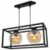 HANGING LAMP CAGE ELEGANT GLASS BALL HONEY