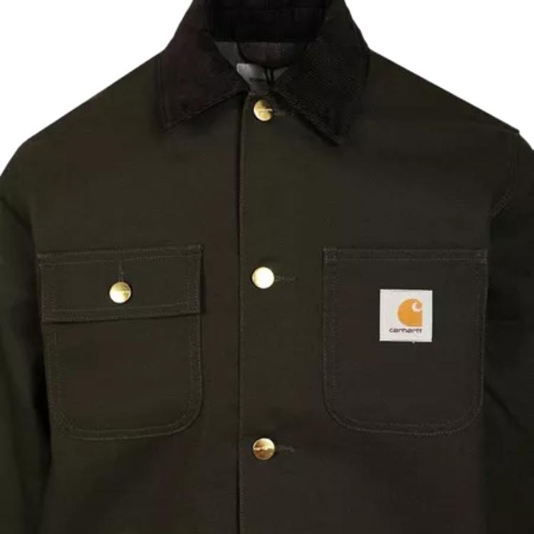 Carhartt WIP Michigan FW25 Classic Waterproof Single-Breasted Long Sleeve Jacket Men jackets I015261-3CM-01