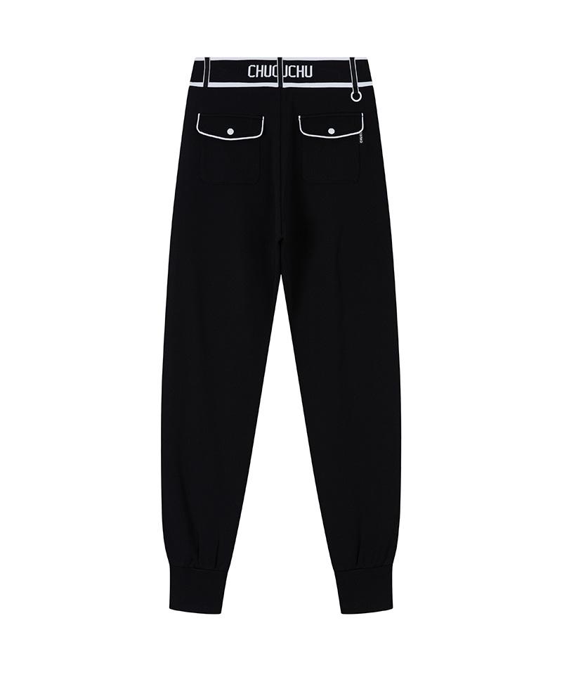 CHUCUCHU Cbefw-Pt001W Piping Banding Jogger Pants