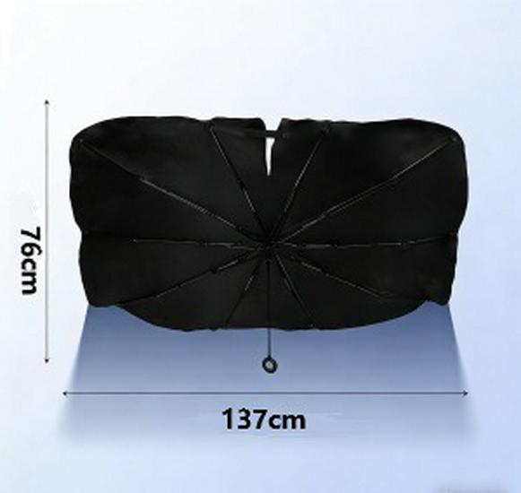 Car Windshield Sunshade: Logo-Printable, Heat-Insulating Sun Protection Umbrella for Cars 137x76cm