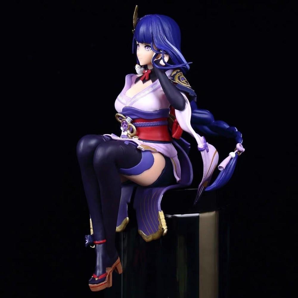 Genshin Impact Figma 18cm/7.09in Raiden Shogun Model Game Peripherals Cartoon Collectible Desk Ornaments Toys Table Top Doll