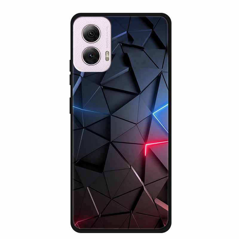 For Moto G Power 2024 Case TPU Animals Soft Silicone Phone Cases For Motorola G Power 2024 5G Wolf Protector Original Back Cover