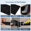 1PC 1mx9.8cm L-shape Stair Edge Protector Step Anti-skid Tape PVC Wrapped Corner Pressure Edge Strip for Indoor&Outdoor