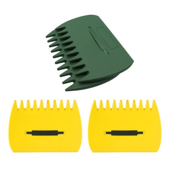 2 Pairs Leaf Scoops Hand Rakes Large Plastic Leaves Grabber Claws Yard Scoops for Picking Up Leaves Grass Lawn Clippings Twigs Debris