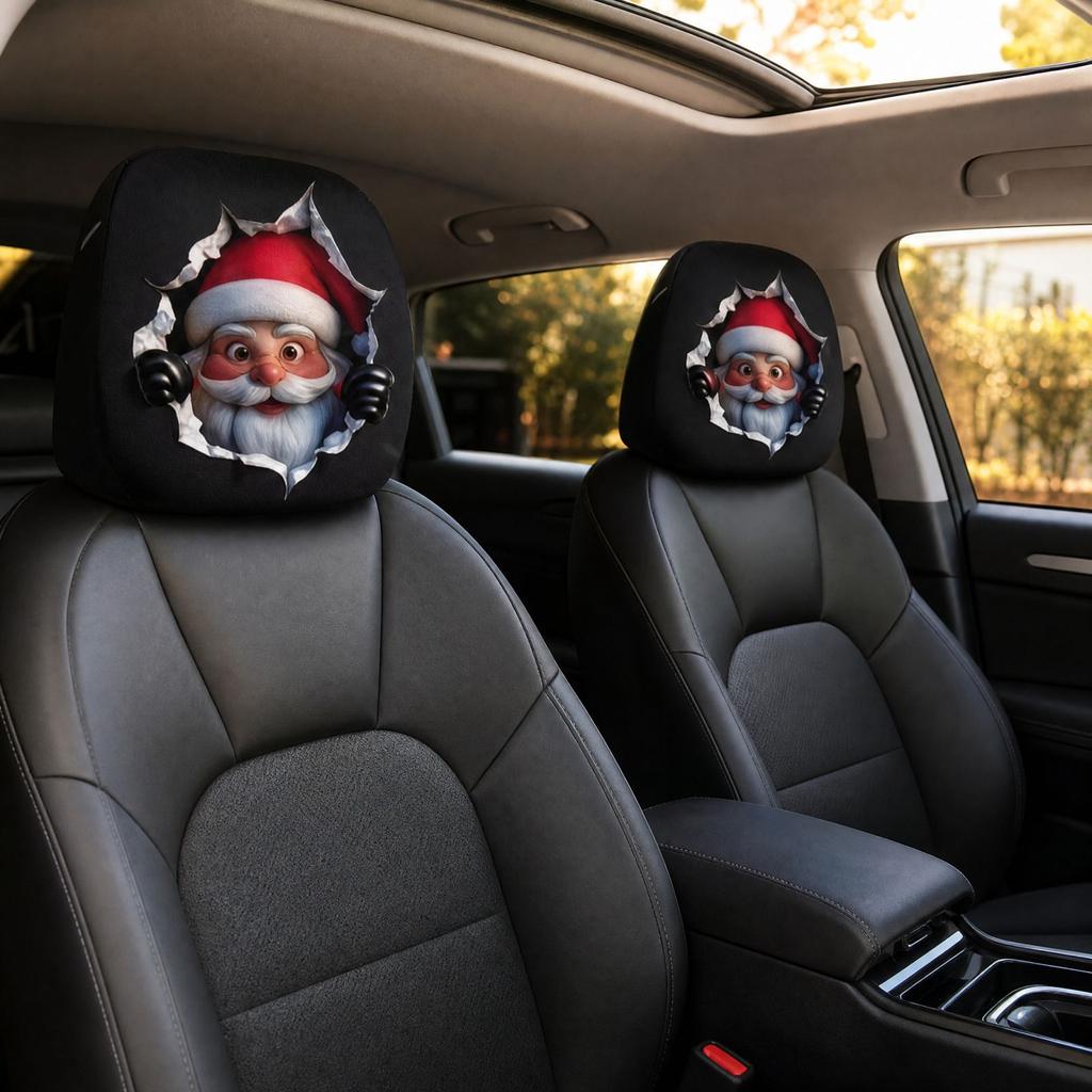 Funny Car Headrest Cover Protector for Vehicle