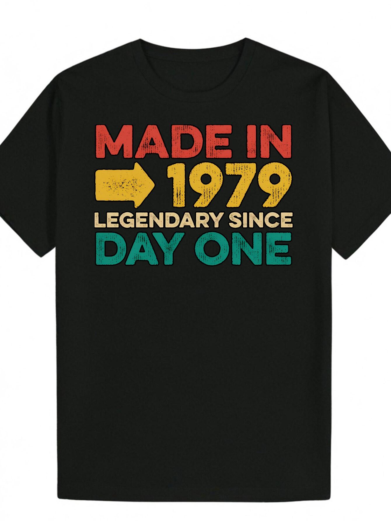 Casual Summer T-shirt - Made in 1979 Graphic Tee XXL