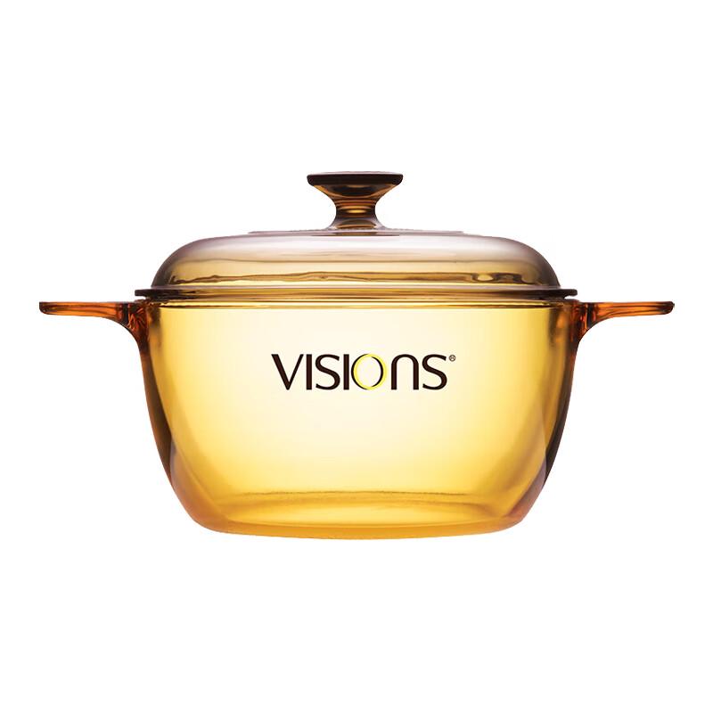 VISIONS 2.5L Transparent Glass Stew Pot