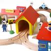 69-Piece Wooden Train Set for Kids - Educational Assembly Toy for Parent-Child Play