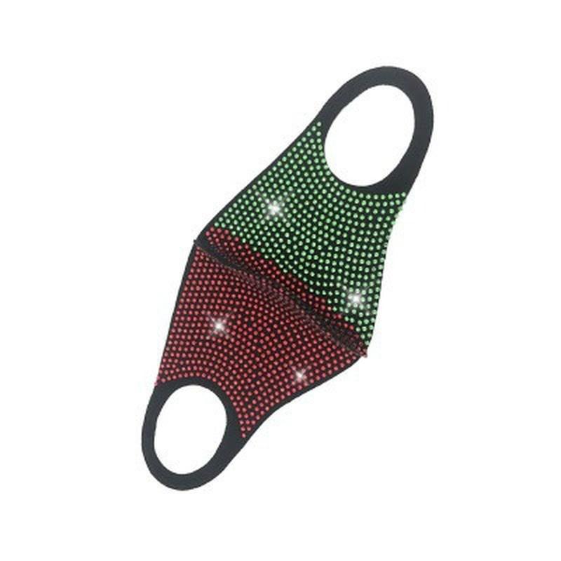 Fashion NEW Acrylic Diamond Decoration Mask Jewlery Woman Veil Shiny Rhinestone Night Club Mask Accessories