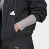 Adidas Solid Color Zip Long Sleeve Sports Jacket Women Jackets Black HG4359