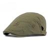 British Retro Cotton Beret for Men Women Spring Summer Fashion Embroidered Flat Cap Newsboy Hat Casual Duckbill Cap Peaked Hat