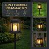 Solar Garden Lights Outdoor Decorative Ground Insert Lantern Warm Atmosphere Solar Powered Landscape Lamp for Yard Patio Christmas Holiday Decoration