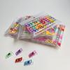 Set of 60 Red & White Edge Binding Clips for Sewing & Patchwork