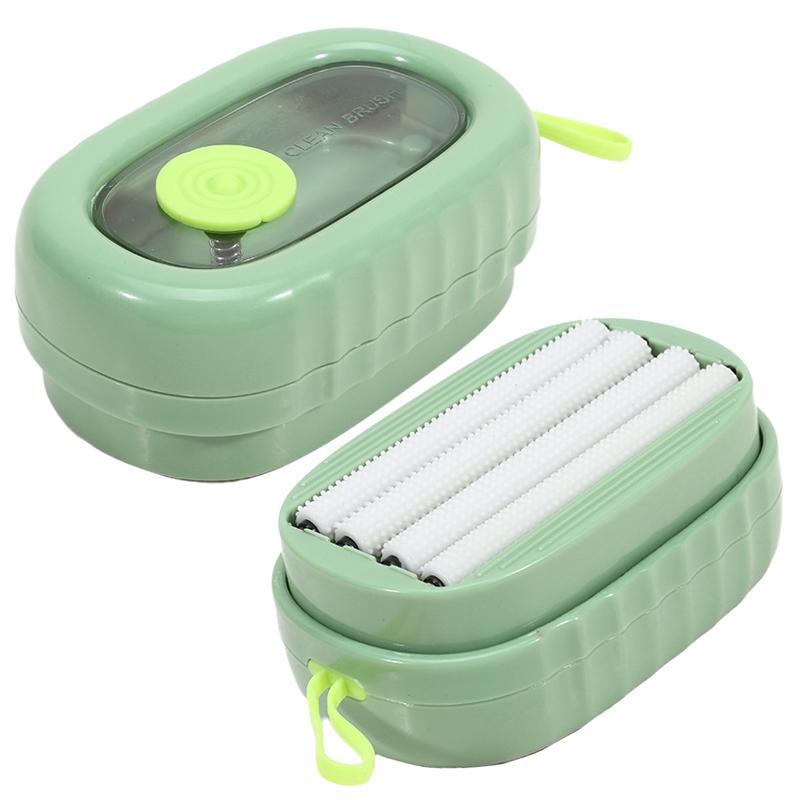 Laundry Brush Roller Multi-Purpose Caddy Handheld - Household Foam Roller, Soft Bristles, Hand Laundry Scrubber