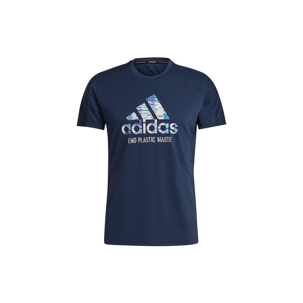 Adidas RFO GPX Tee Performance Running Short Sleeve Men Tops Navy-Blue GJ6457