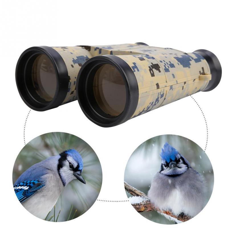 HD Professional Binoculars Telescope Binoculars Outdoor Military Games Toys for Children Kids Kids Binoculars Blue Camouflage 6×42 Outdoor Military Toys with Lanyard