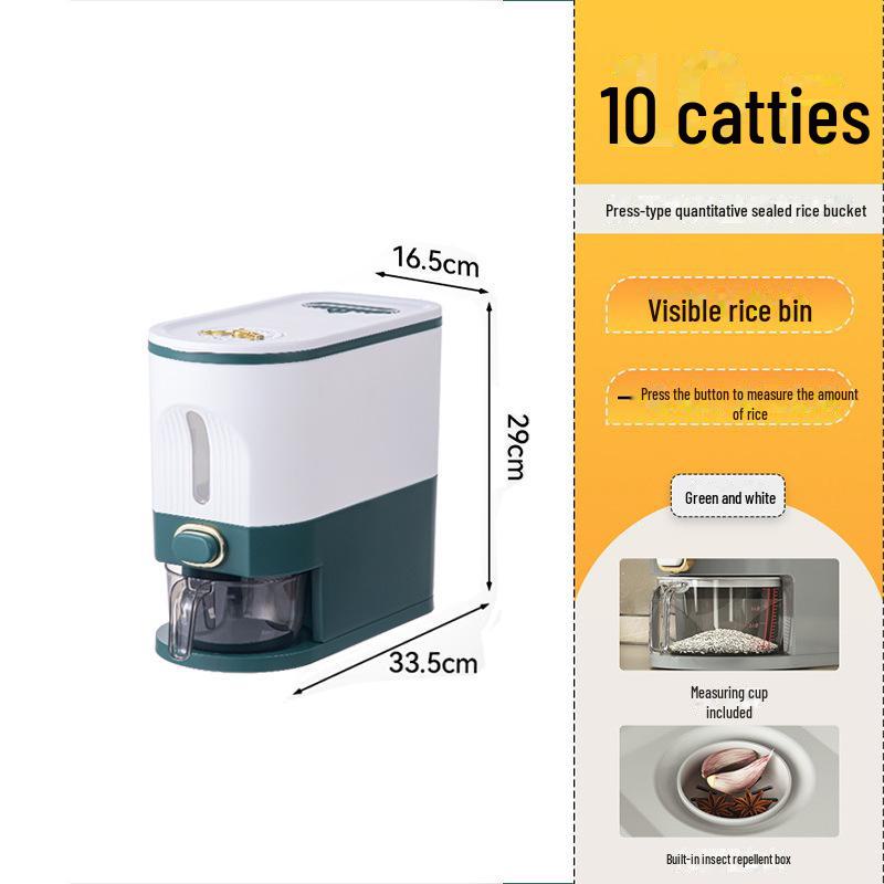 Moisture-Proof, Insect-Proof Rice Storage Box - Sealed, Food-Grade Container for Household Use