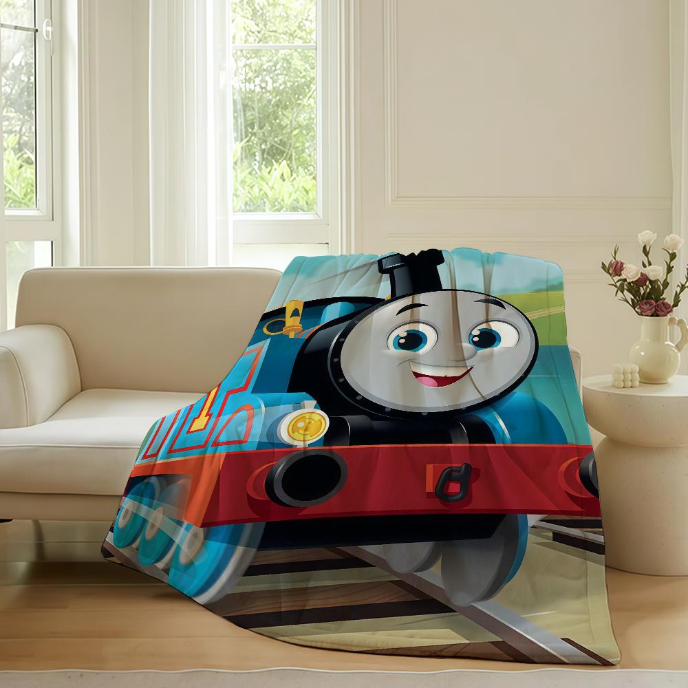 Cartoon cute T-Thomas And F-Friends Blanket For Sofa Office Bed Plane Travel Sleep Read Relax Camping Soft And Warm