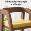 Solid Wood Children Dining Chair Modern Baby Eating Armchair Home Interior High Stool Comfortable Dining Chair Nordic  Furniture