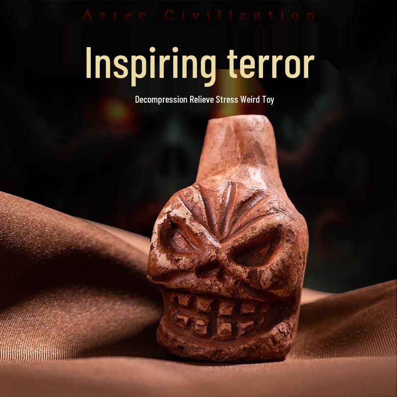Aztec Death Whistle: Mini Ocarina for Pranks and Stress Relief