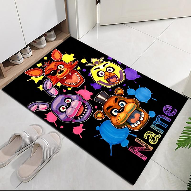 Custom Name Freddy Printed Carpet, Rug for Office Chair Living Room Bedroom Kitchen Room Decor Gifts.