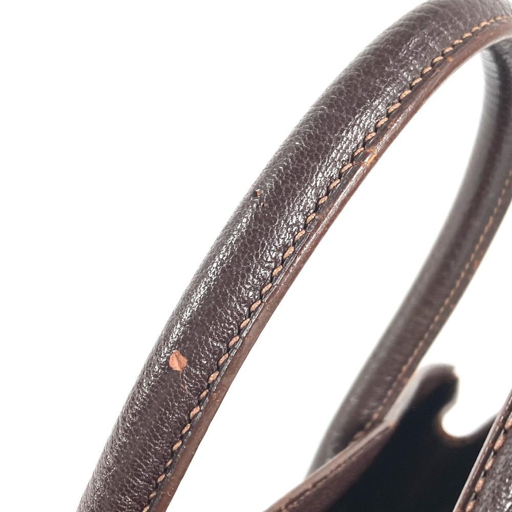 HERMES White bus GM Hand Bag Shoulder Bag Tote Bag Coromandel Brown