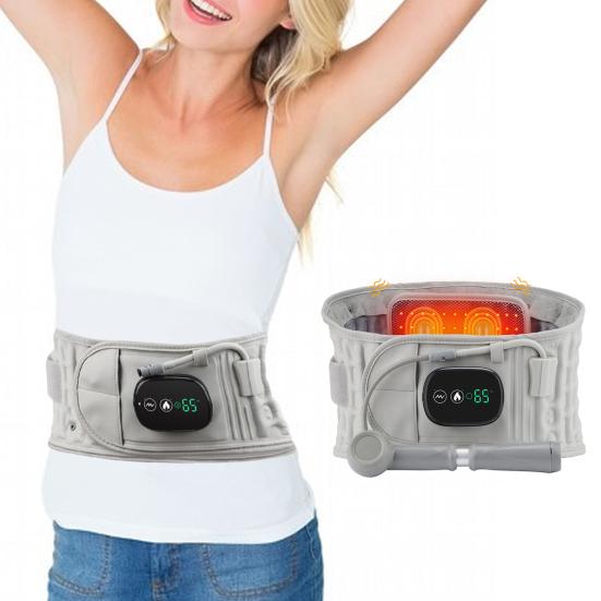 Inflatable Heated Massage Belt with Red Light Heat Vibration Massage Wireless Heating