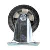 Medium Aluminum Core Black Elastic Rubber Swivel Furniture Wheel