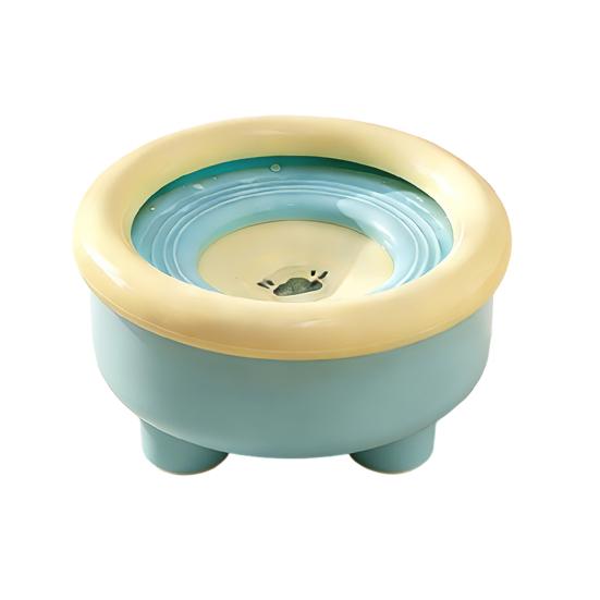 Miska na wodę dla psa zapobiegająca rozlewaniu 1500 ml, miska dla zwierząt przeciwbryzgowa, miska spowalniająca podawanie wody z antypoślizgową podstawą do użytku dla kotów, psów, w samochodzie, w domu