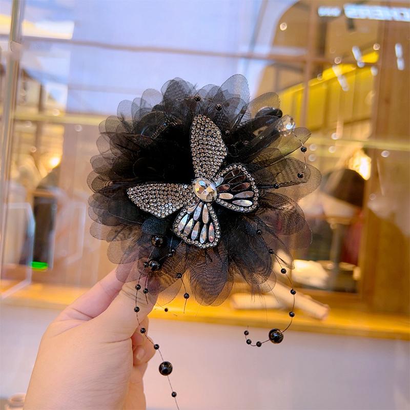 

Элегантный цветок перо бабочка заколка для волос женские головные уборы акула клипсы украшения аксессуары