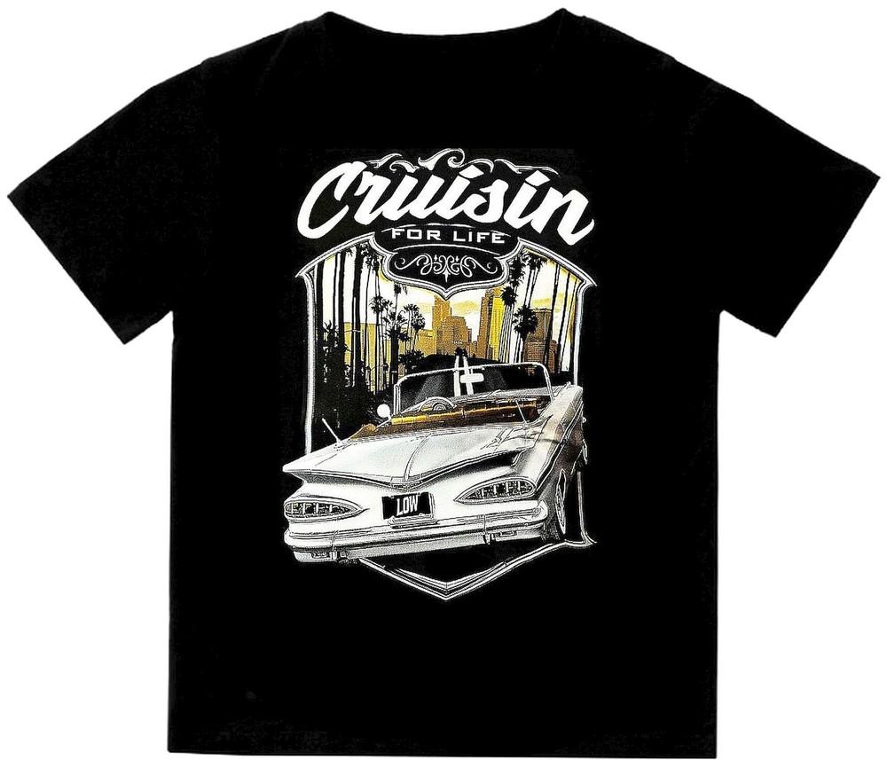 Cruisin for Life Lowrider T-Shirt printed on a Shaka Wear tee Unisex T-Shirt XXXL