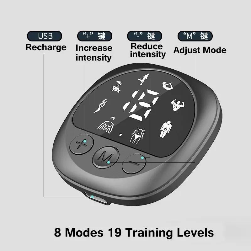 EMS-Muskelstimulator, Bauchmuskelgürtel, Fitness-Trainingsausrüstung, Taillen-Bauchtrainer, Trainingsgerät, Körperabnehmen für Männer und Frauen