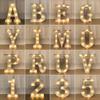 Decorative Letters Alphabet Letter LED Lights Luminous Number Lamp Decoration Battery Night Light Party Baby Bedroom Decoration